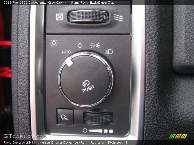 Flame Red / Black/Diesel Gray 2013 Ram 1500 Outdoorsman Crew Cab 4x4