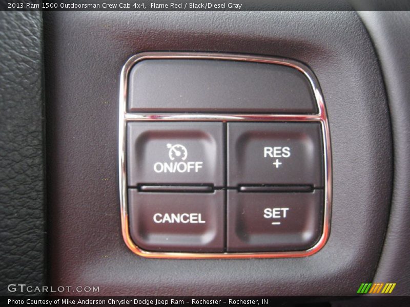Flame Red / Black/Diesel Gray 2013 Ram 1500 Outdoorsman Crew Cab 4x4