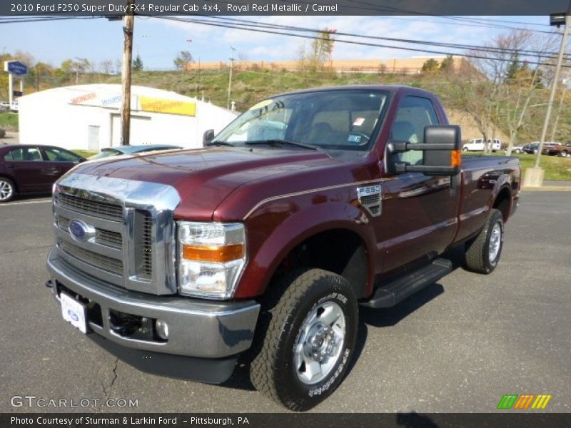 Royal Red Metallic / Camel 2010 Ford F250 Super Duty FX4 Regular Cab 4x4