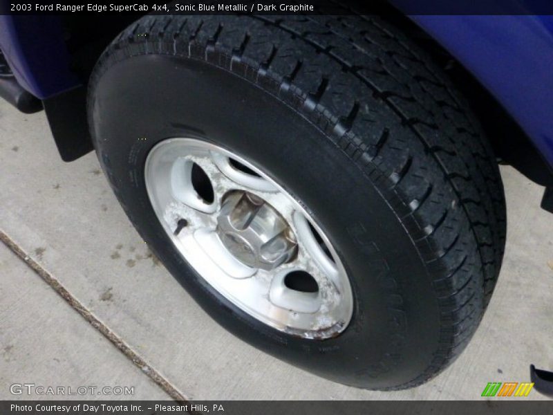Sonic Blue Metallic / Dark Graphite 2003 Ford Ranger Edge SuperCab 4x4
