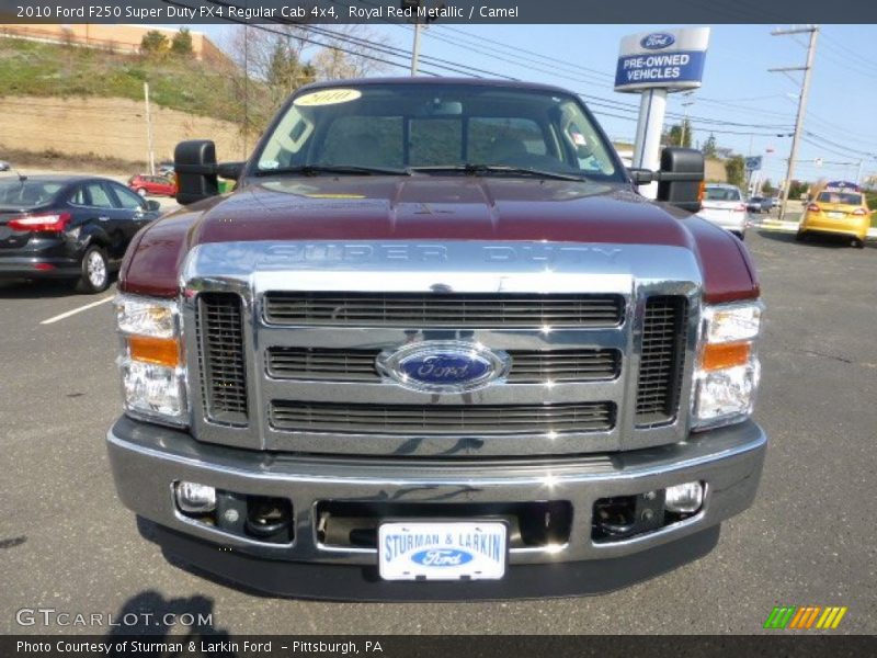 Royal Red Metallic / Camel 2010 Ford F250 Super Duty FX4 Regular Cab 4x4