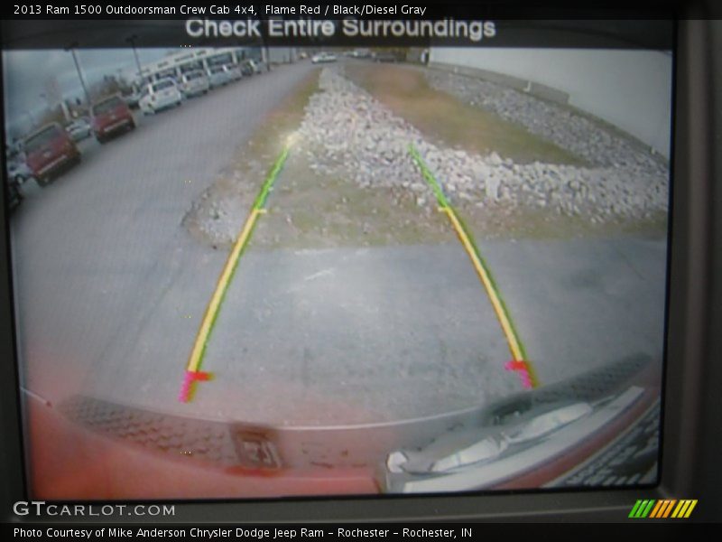 Flame Red / Black/Diesel Gray 2013 Ram 1500 Outdoorsman Crew Cab 4x4