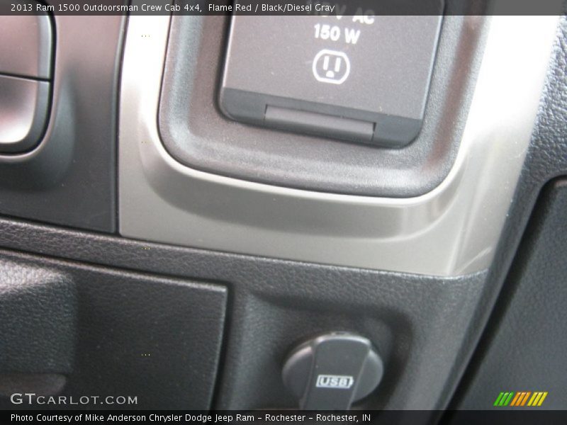 Flame Red / Black/Diesel Gray 2013 Ram 1500 Outdoorsman Crew Cab 4x4