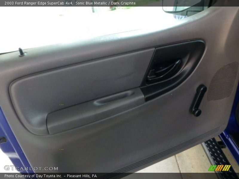 Sonic Blue Metallic / Dark Graphite 2003 Ford Ranger Edge SuperCab 4x4