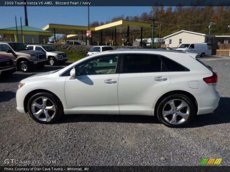 Blizzard Pearl / Ivory 2009 Toyota Venza V6 AWD