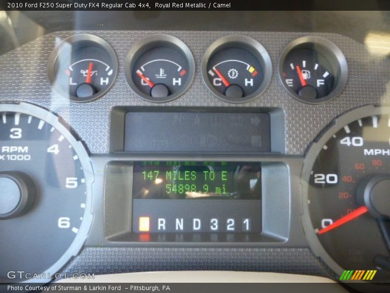 Royal Red Metallic / Camel 2010 Ford F250 Super Duty FX4 Regular Cab 4x4