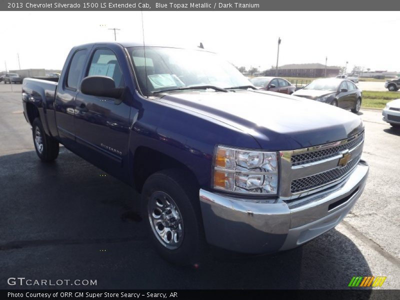 Blue Topaz Metallic / Dark Titanium 2013 Chevrolet Silverado 1500 LS Extended Cab