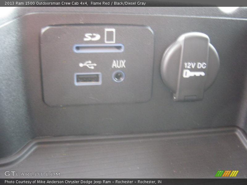 Flame Red / Black/Diesel Gray 2013 Ram 1500 Outdoorsman Crew Cab 4x4