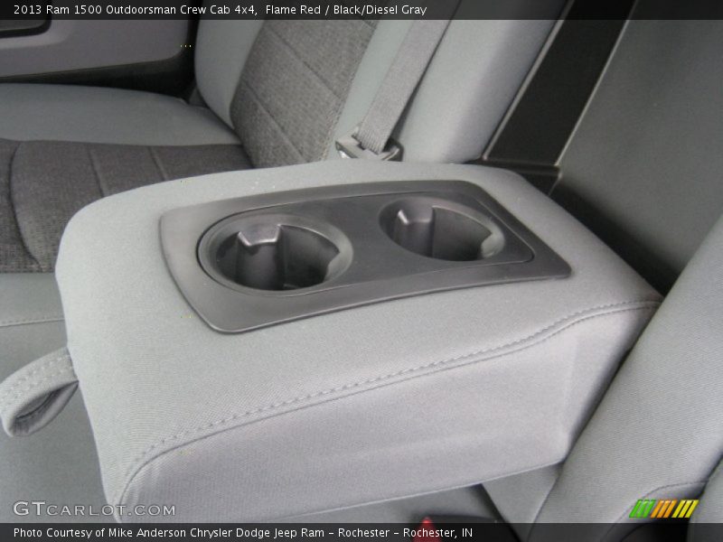 Flame Red / Black/Diesel Gray 2013 Ram 1500 Outdoorsman Crew Cab 4x4