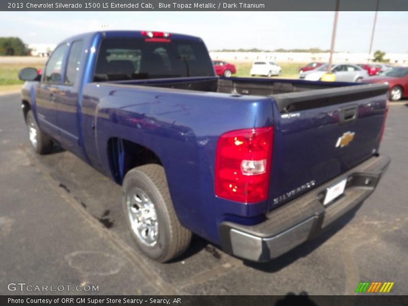 Blue Topaz Metallic / Dark Titanium 2013 Chevrolet Silverado 1500 LS Extended Cab