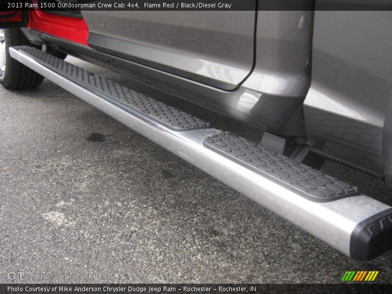 Flame Red / Black/Diesel Gray 2013 Ram 1500 Outdoorsman Crew Cab 4x4