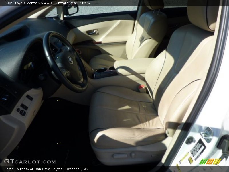 Blizzard Pearl / Ivory 2009 Toyota Venza V6 AWD