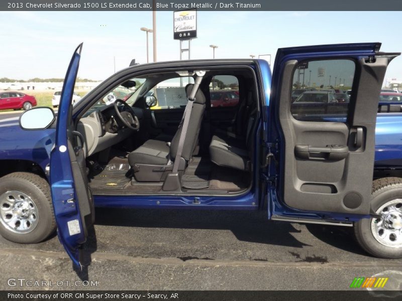 Blue Topaz Metallic / Dark Titanium 2013 Chevrolet Silverado 1500 LS Extended Cab
