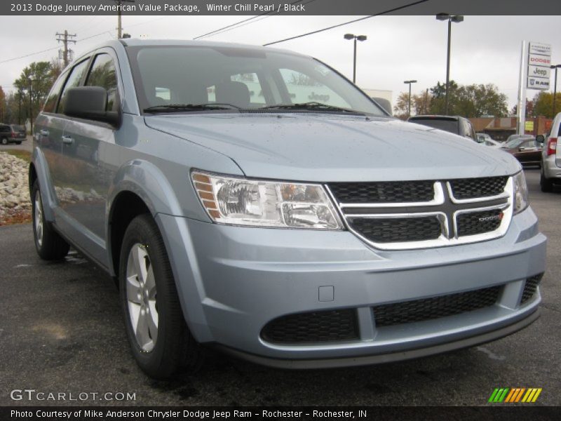 Winter Chill Pearl / Black 2013 Dodge Journey American Value Package