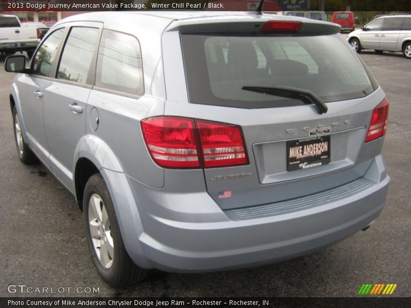 Winter Chill Pearl / Black 2013 Dodge Journey American Value Package
