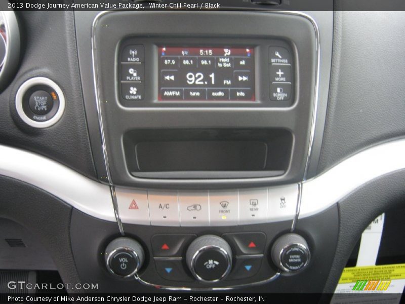 Winter Chill Pearl / Black 2013 Dodge Journey American Value Package