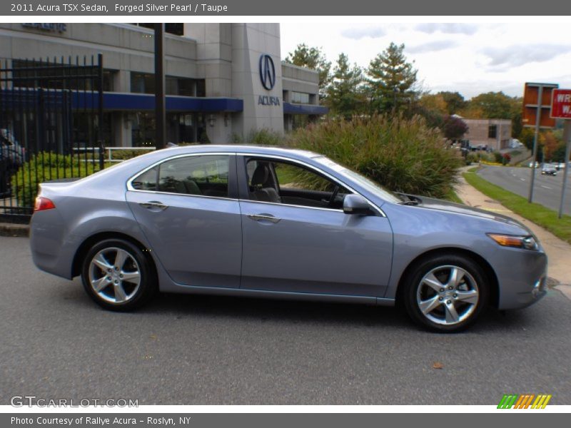 Forged Silver Pearl / Taupe 2011 Acura TSX Sedan