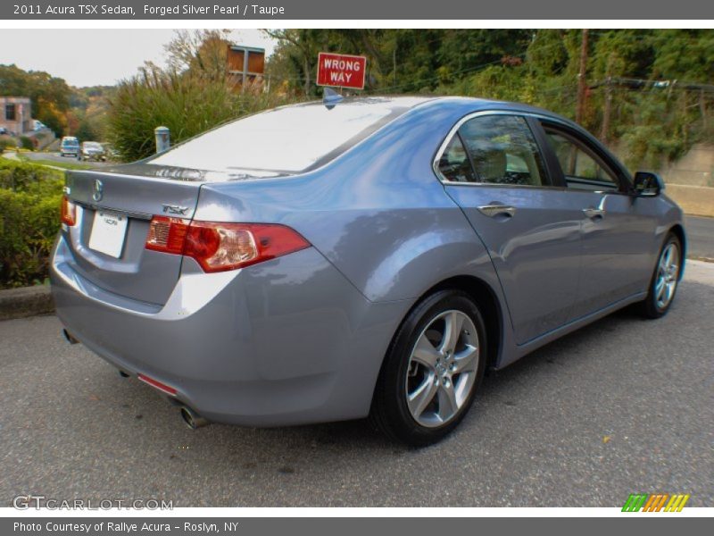 Forged Silver Pearl / Taupe 2011 Acura TSX Sedan