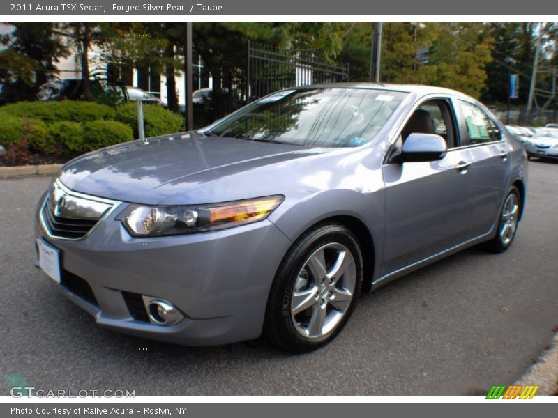 Forged Silver Pearl / Taupe 2011 Acura TSX Sedan