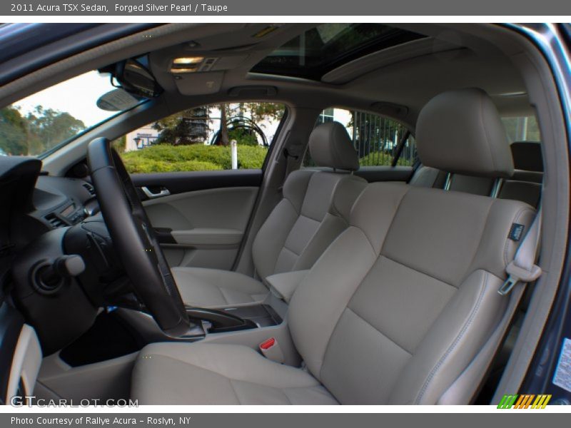 Forged Silver Pearl / Taupe 2011 Acura TSX Sedan