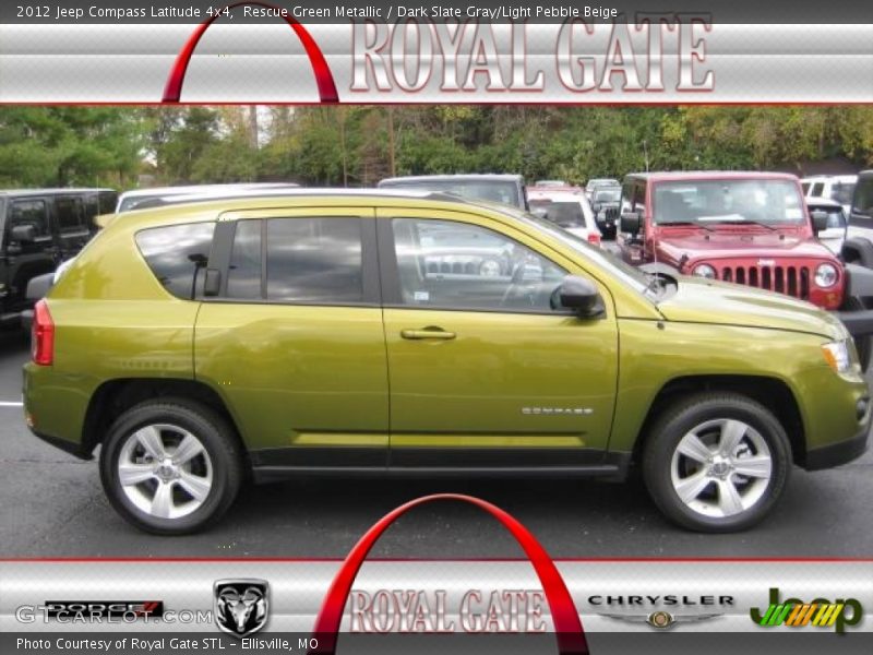 Rescue Green Metallic / Dark Slate Gray/Light Pebble Beige 2012 Jeep Compass Latitude 4x4