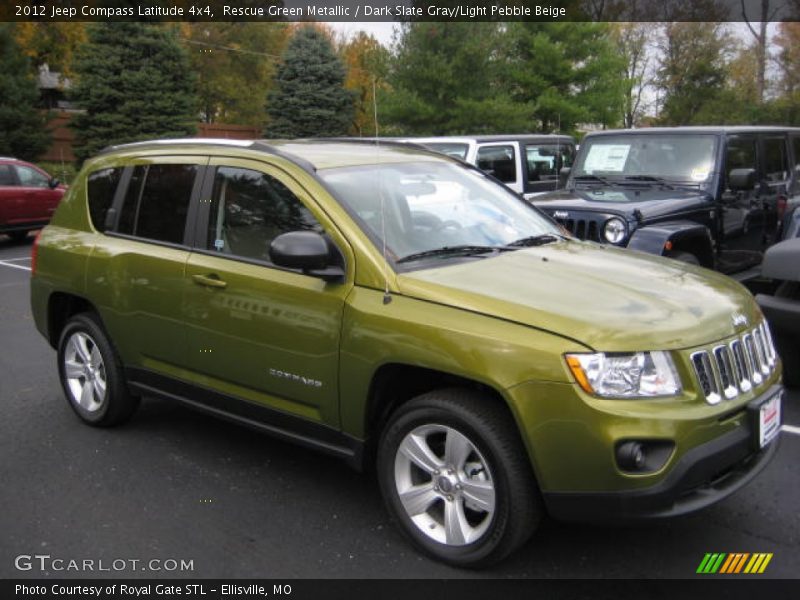 Rescue Green Metallic / Dark Slate Gray/Light Pebble Beige 2012 Jeep Compass Latitude 4x4