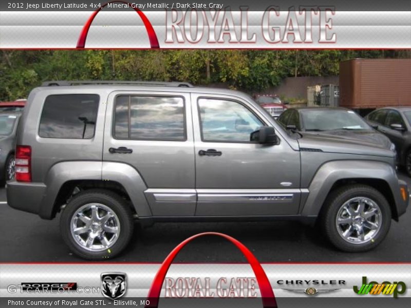 Mineral Gray Metallic / Dark Slate Gray 2012 Jeep Liberty Latitude 4x4