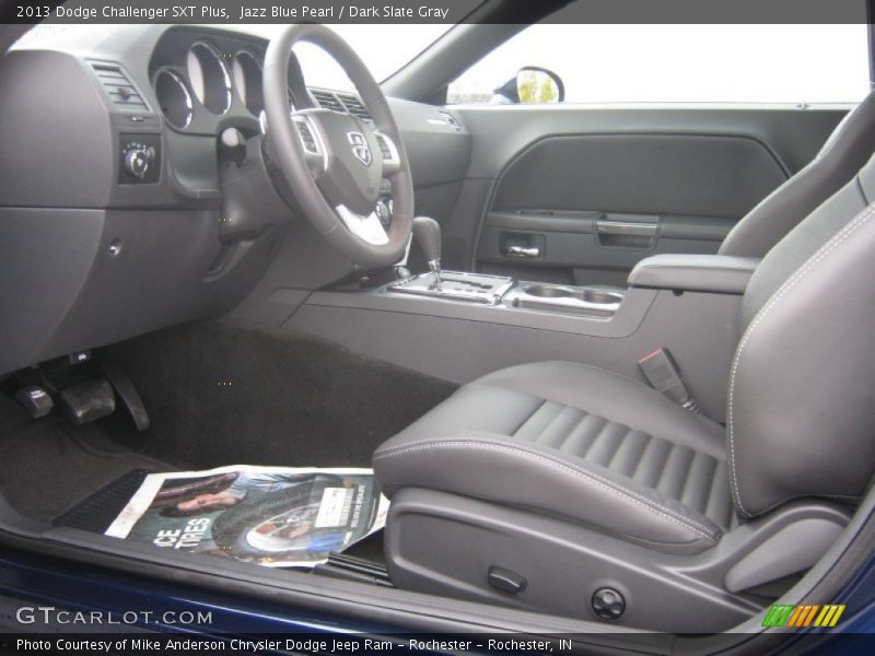 Jazz Blue Pearl / Dark Slate Gray 2013 Dodge Challenger SXT Plus