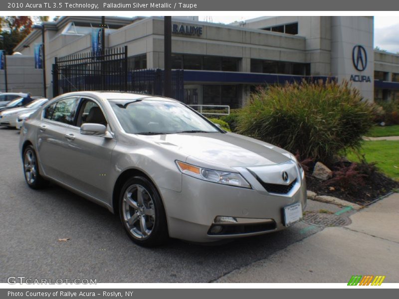 Palladium Silver Metallic / Taupe 2010 Acura TL 3.5 Technology