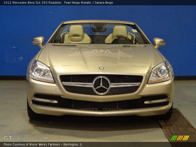 Pearl Beige Metallic / Sahara Beige 2012 Mercedes-Benz SLK 350 Roadster