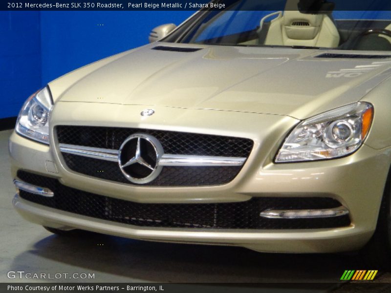 Pearl Beige Metallic / Sahara Beige 2012 Mercedes-Benz SLK 350 Roadster