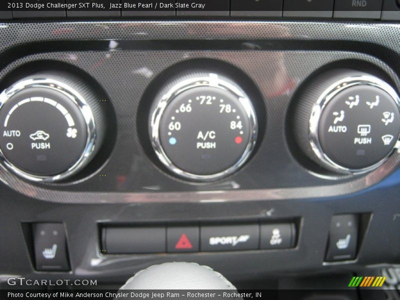 Controls of 2013 Challenger SXT Plus
