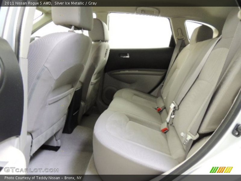 Silver Ice Metallic / Gray 2011 Nissan Rogue S AWD