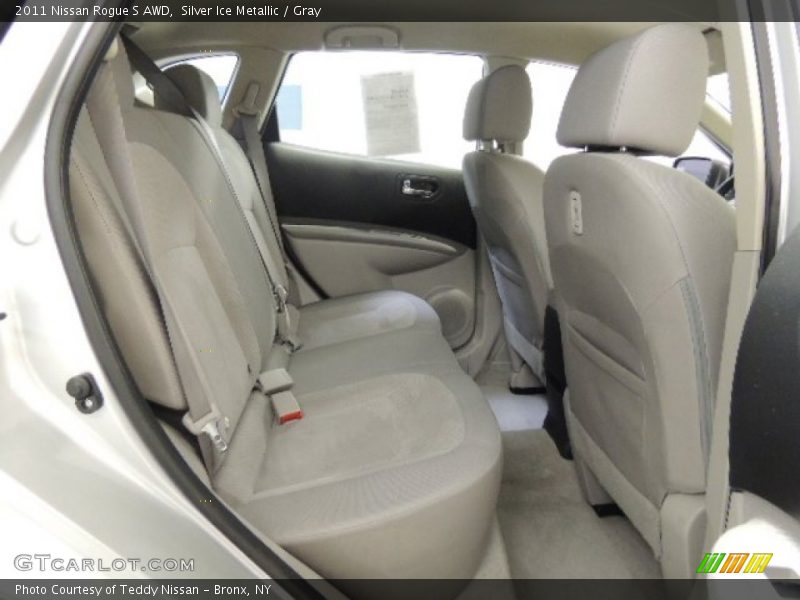 Silver Ice Metallic / Gray 2011 Nissan Rogue S AWD