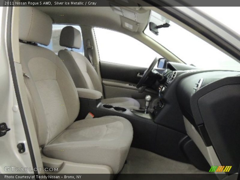 Silver Ice Metallic / Gray 2011 Nissan Rogue S AWD