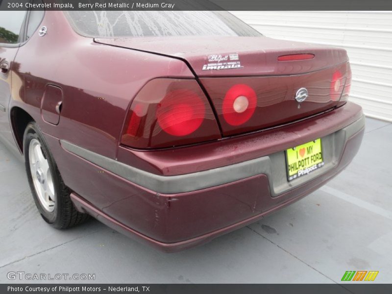 Berry Red Metallic / Medium Gray 2004 Chevrolet Impala