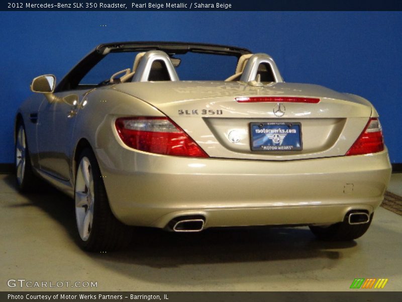 Pearl Beige Metallic / Sahara Beige 2012 Mercedes-Benz SLK 350 Roadster