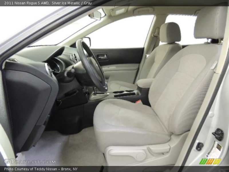 Silver Ice Metallic / Gray 2011 Nissan Rogue S AWD
