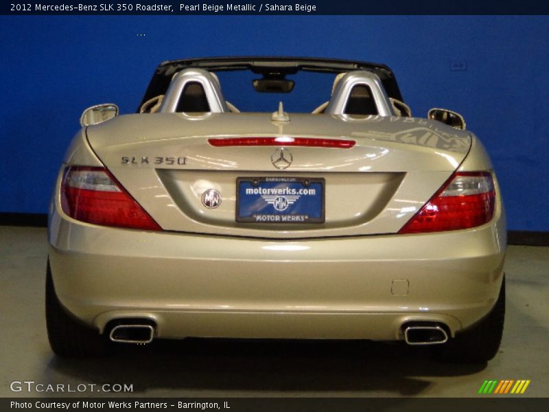 Pearl Beige Metallic / Sahara Beige 2012 Mercedes-Benz SLK 350 Roadster