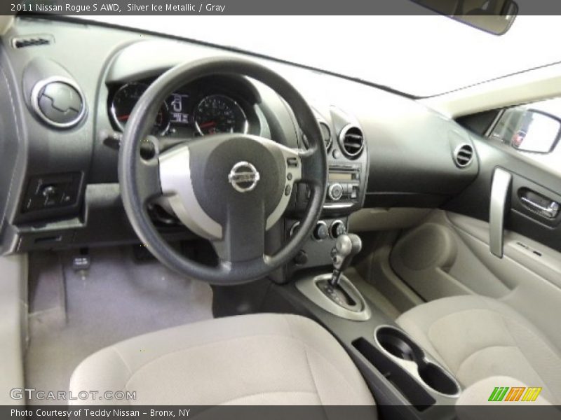 Silver Ice Metallic / Gray 2011 Nissan Rogue S AWD