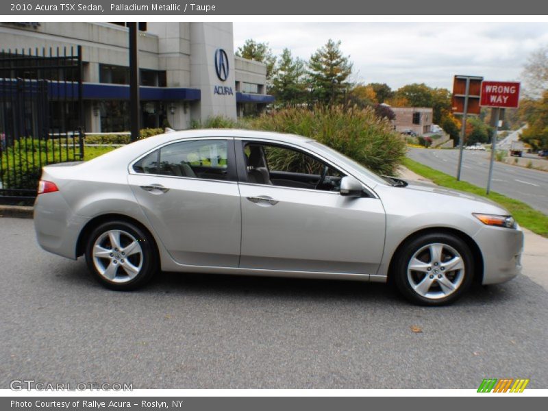 Palladium Metallic / Taupe 2010 Acura TSX Sedan