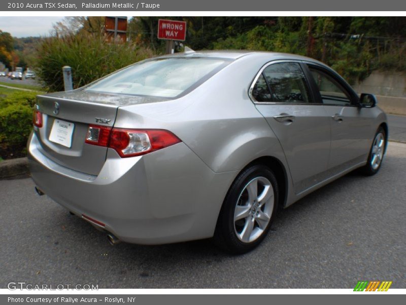 Palladium Metallic / Taupe 2010 Acura TSX Sedan