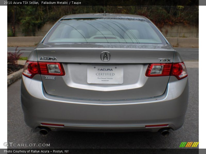 Palladium Metallic / Taupe 2010 Acura TSX Sedan