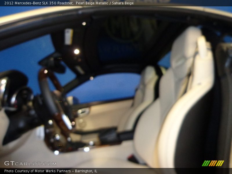 Pearl Beige Metallic / Sahara Beige 2012 Mercedes-Benz SLK 350 Roadster