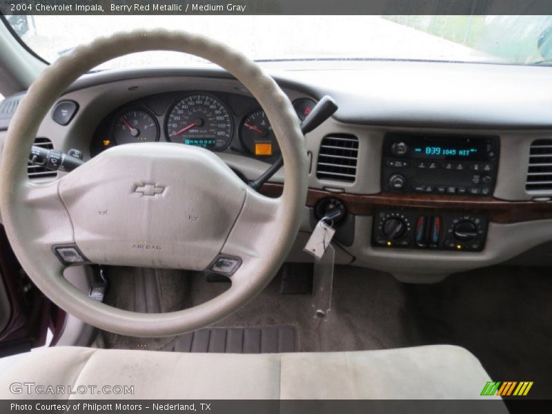 Berry Red Metallic / Medium Gray 2004 Chevrolet Impala