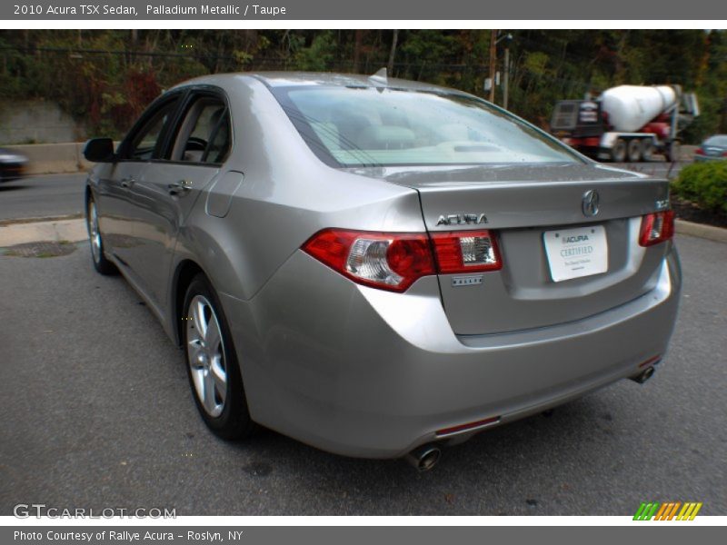 Palladium Metallic / Taupe 2010 Acura TSX Sedan