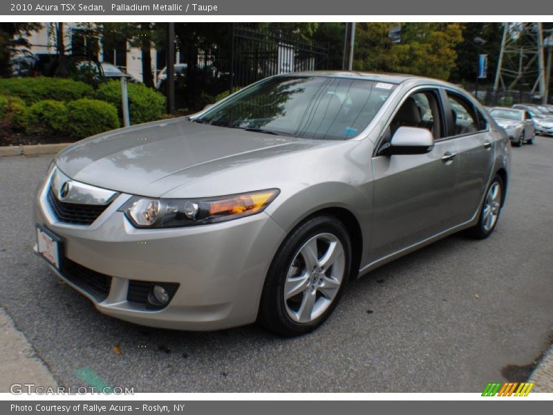 Palladium Metallic / Taupe 2010 Acura TSX Sedan