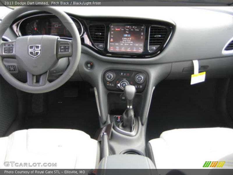 Pitch Black / Black/Light Frost 2013 Dodge Dart Limited
