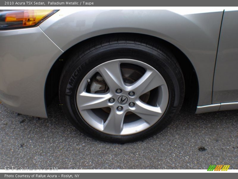 Palladium Metallic / Taupe 2010 Acura TSX Sedan