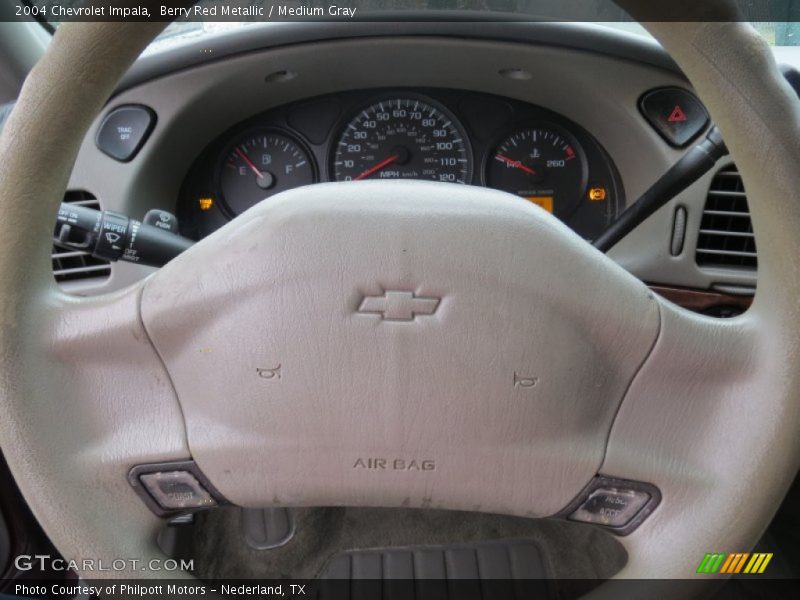 Berry Red Metallic / Medium Gray 2004 Chevrolet Impala